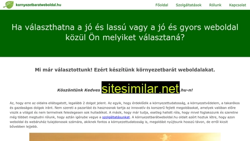 kornyezetbaratweboldal.hu alternative sites