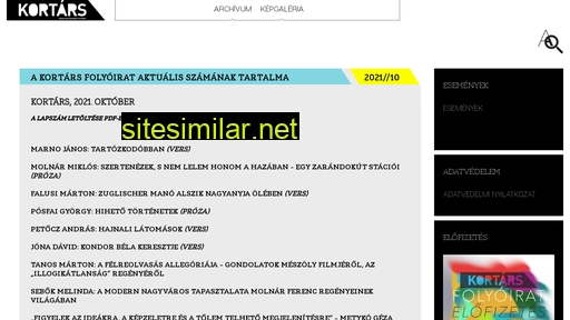 kortarsfolyoirat.hu alternative sites