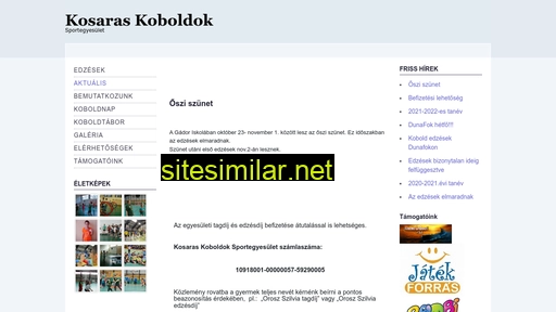kosaraskoboldok.hu alternative sites