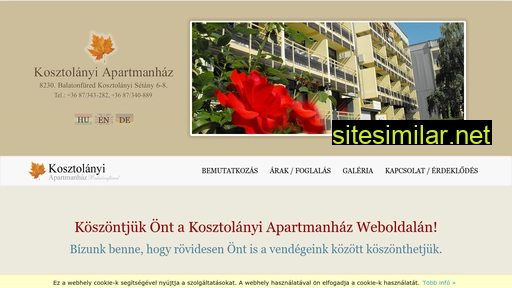 Kosztolanyi-apartman similar sites