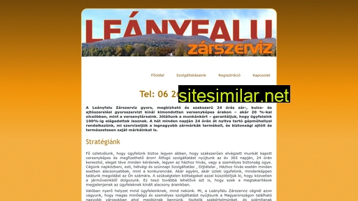 leanyfalu-zarszerviz.hu alternative sites