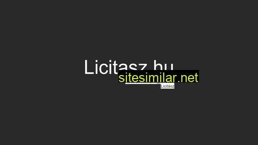 licitasz.hu alternative sites