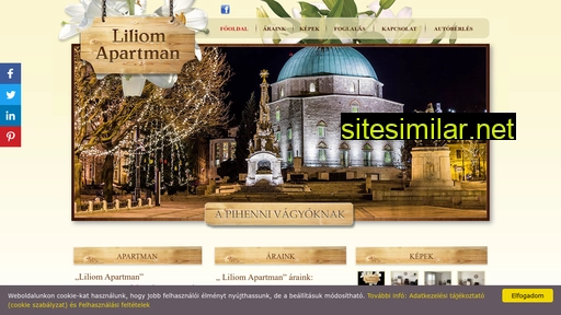 liliomapartmanpecs.hu alternative sites