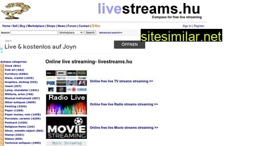 Livestreams similar sites