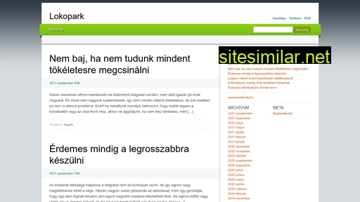 lokopark.hu alternative sites