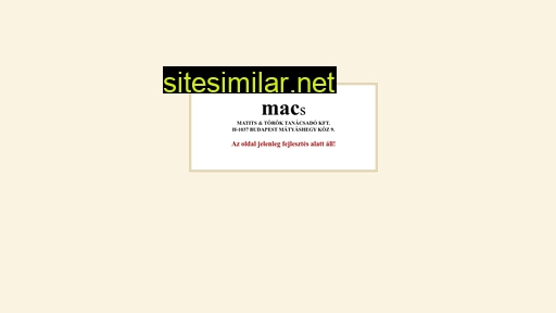macs.hu alternative sites
