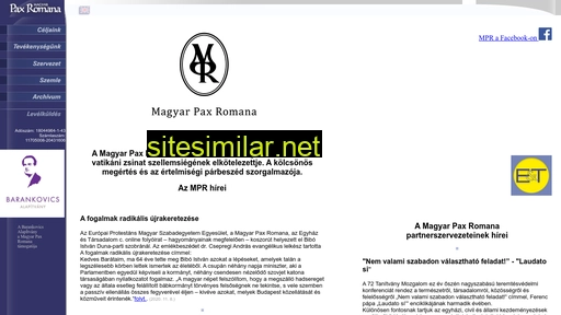 magyarpaxromana.hu alternative sites