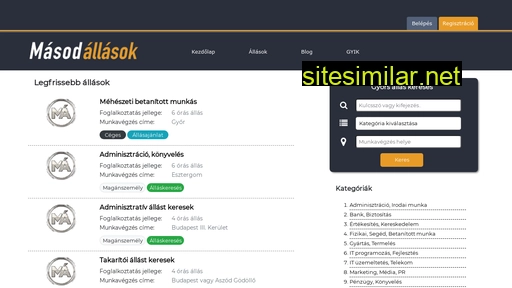 masodallasok.hu alternative sites