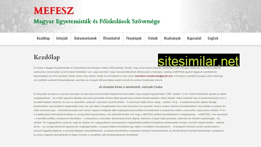 mefesz.hu alternative sites