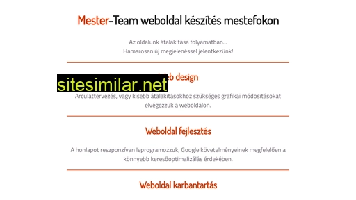 Mester-team similar sites