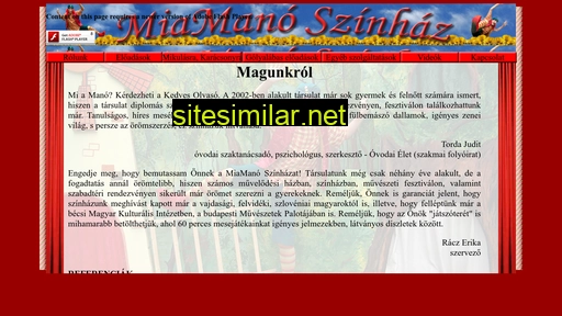 miamanoszinhaz.hu alternative sites