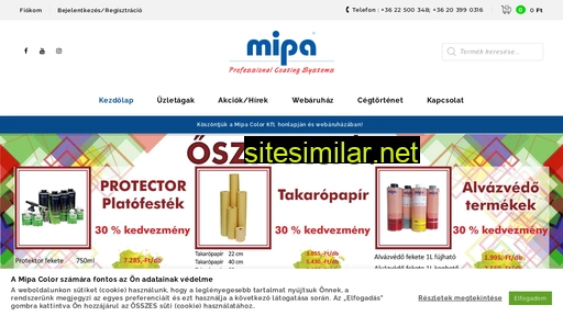 mipacolor.hu alternative sites
