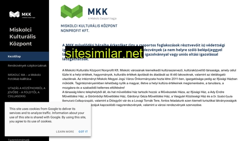 miskolcikulturaliskozpont.hu alternative sites