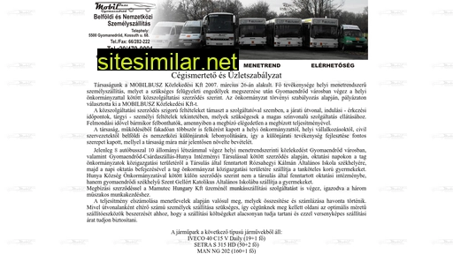 mobilbusz.hu alternative sites