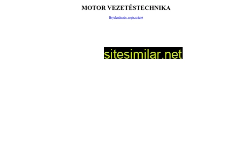 Motorvezetestechnika similar sites