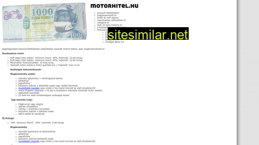 motorhitel.hu alternative sites