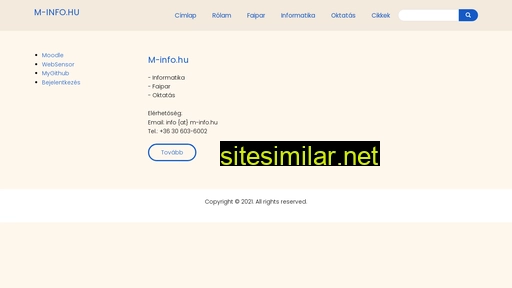m-info.hu alternative sites
