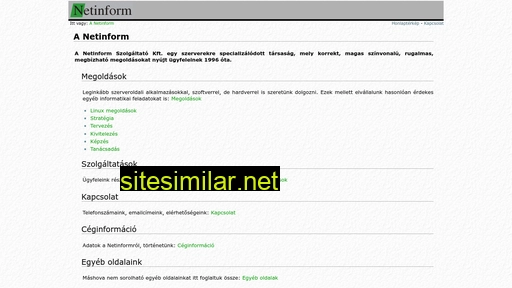 netinform.hu alternative sites