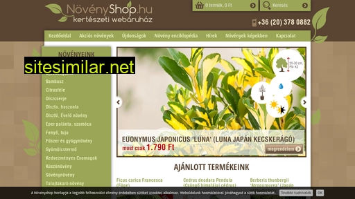 novenyshop.hu alternative sites