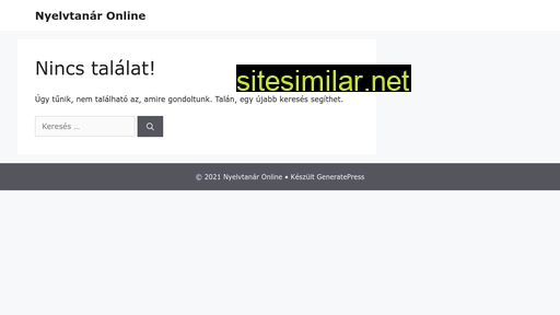 nyelvtanaronline.hu alternative sites