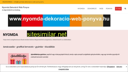 nyomda-dekoracio-web-ponyva.hu alternative sites