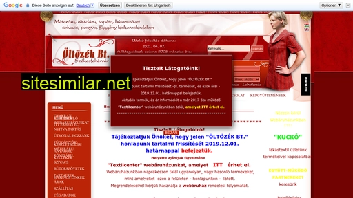 oltozekbt.hu alternative sites