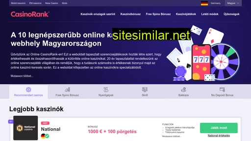 onlinecasinorank.hu alternative sites