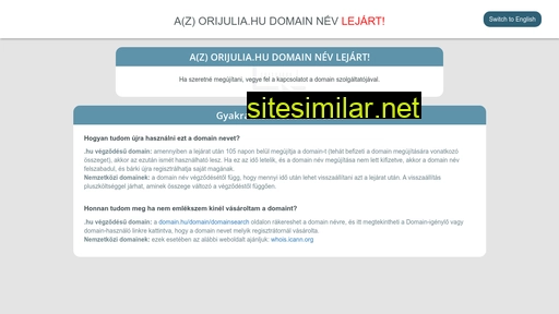 orijulia.hu alternative sites