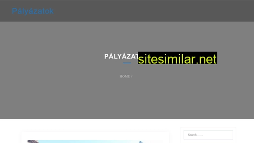 Palyazatinfok similar sites