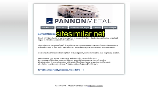pannonmetal.hu alternative sites