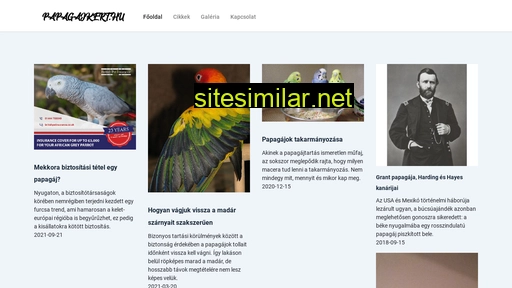 papagajkert.hu alternative sites
