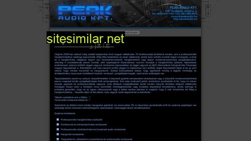 peakaudio.hu alternative sites