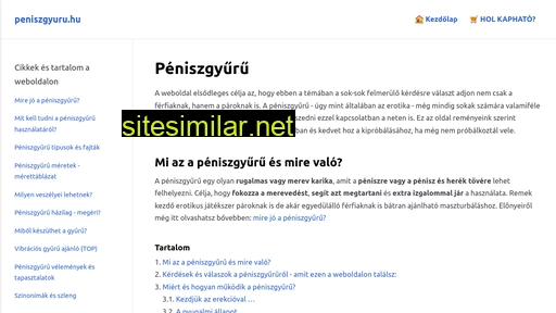 peniszgyuru.hu alternative sites