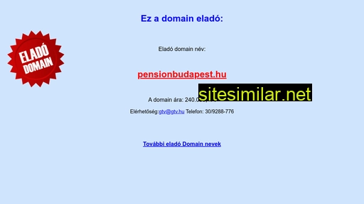 pensionbudapest.hu alternative sites