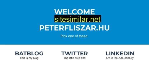 peterfliszar.hu alternative sites
