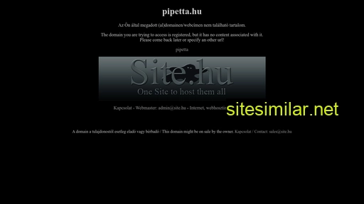 pipetta.hu alternative sites