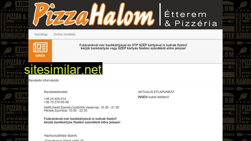 pizzahalom.hu alternative sites