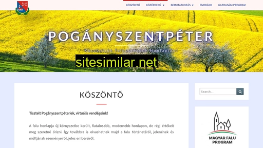 poganyszentpeter.hu alternative sites