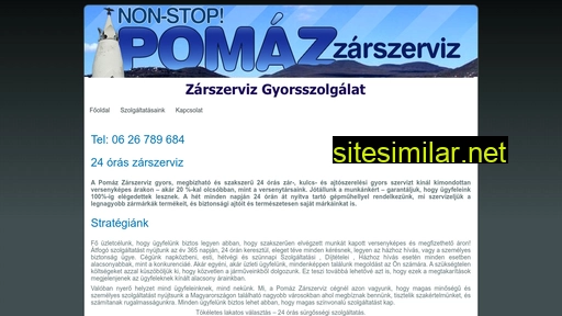 pomaz-zarszerviz.hu alternative sites