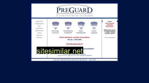 preguard.hu alternative sites