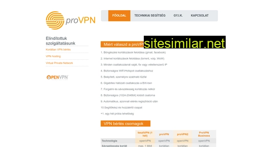 provpn.hu alternative sites