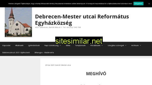refmesterutca.hu alternative sites