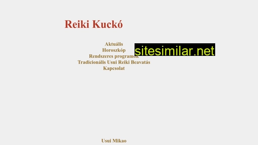 Reikikucko similar sites