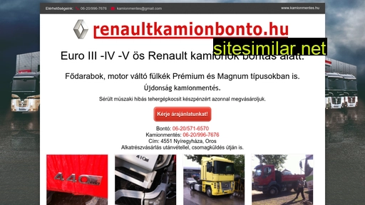 renaultkamionbonto.hu alternative sites