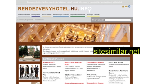 rendezvenyhotel.hu alternative sites