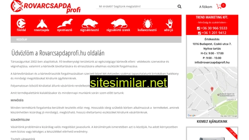 rovarcsapdaprofi.hu alternative sites