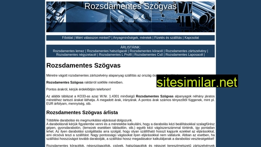 rozsdamentes-szogvas.hu alternative sites