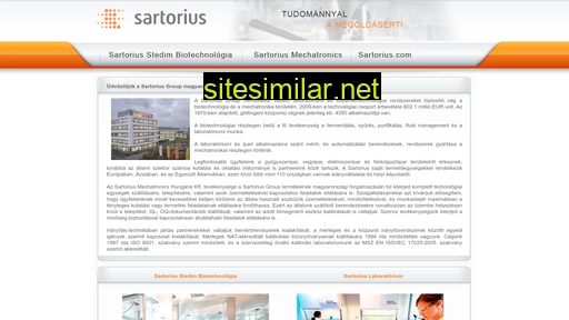 sartorius.hu alternative sites