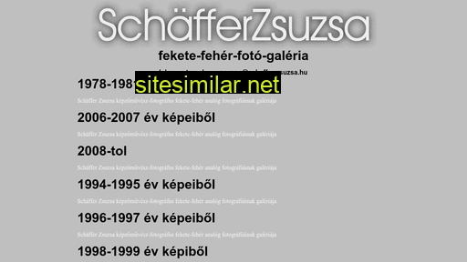 Schaffer-zsuzsa similar sites