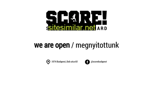 scorebudapest.hu alternative sites